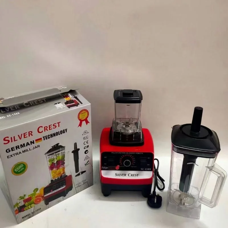 Silver Crest 2.5L 5500W 9525 Motor 2 Cups Professional Heavy Duty Grinder Commercial Food Mixer Smoothie Juicer Blenders