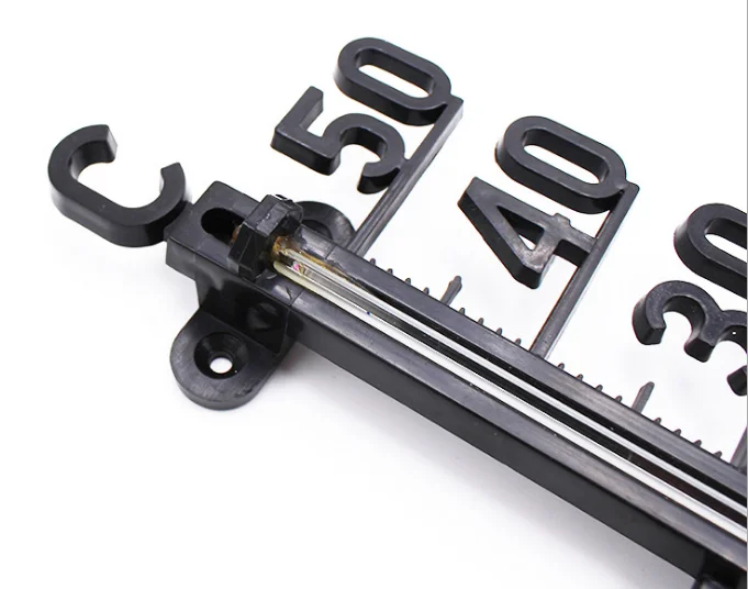 TH803 Plastic garden thermometer digits black