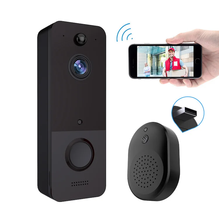 2.4G WIFI Intelligent Video Intercom Doorbell Remote Access Control Two-Way Audio IR Night Vision Visual Doorbell u8