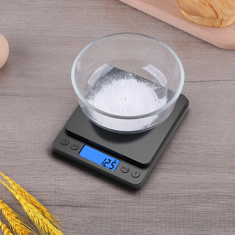 2KG 0.1g Electronic Digital Gold Jewellery Weighing Balance Scale Digital Mini Pocket Scale Graduation Box Power ABS Unit