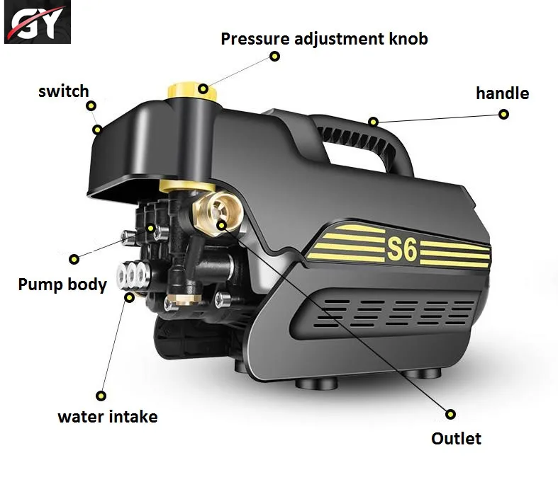 portable car washer high pressure water pump for air conditioner cleaner