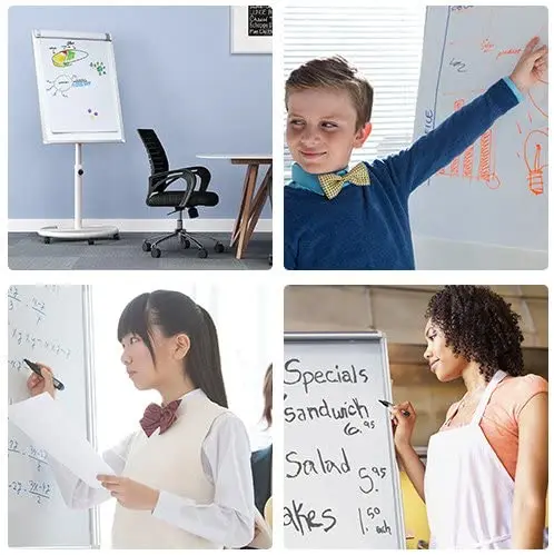 Mobile Dry Erase Board  Magnetic Portable Whiteboard Stand Easel White Board Flipchart Easel Board
