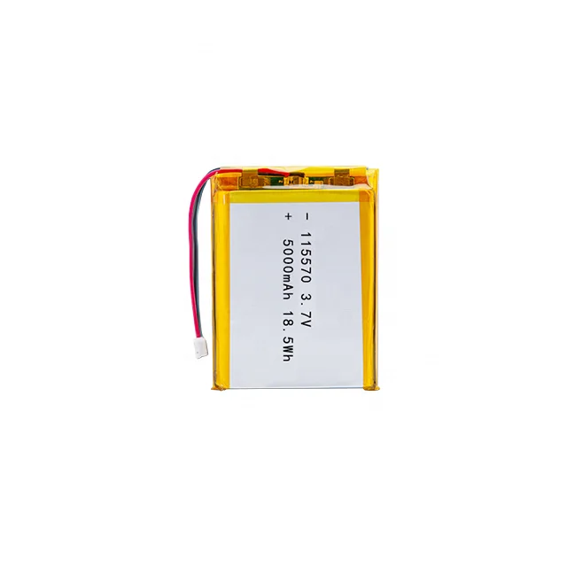 5000mAh 3.7v 115570 Rechargeable Polymer Lithium Battery 5C Discharge Rate for Power Tools Toys Power Bank