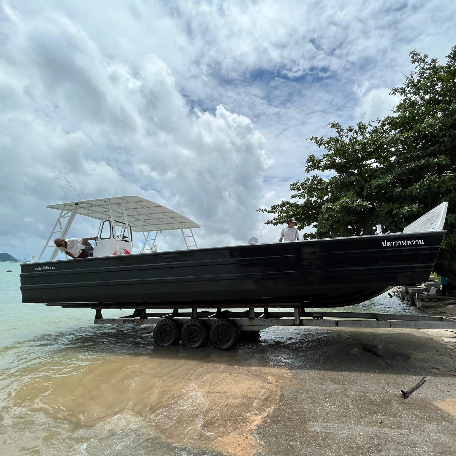 Gospel Aluminum Boat 11m 36ft Open Sea 7 Tons Cargo Boat V Bottom Aluminum Landing Craft  for Sale