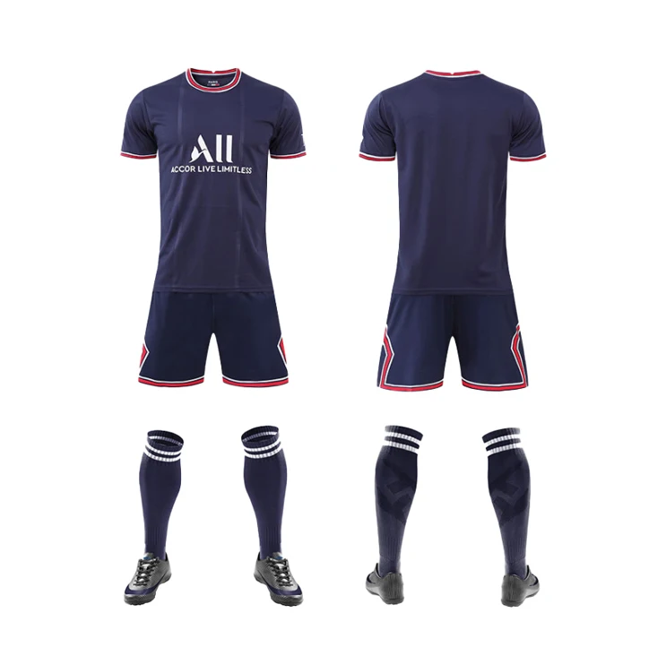 New Season 21/22 UEFA Club Men And Kid Season Customized Football & Soccer Kits Wear Jersey Set