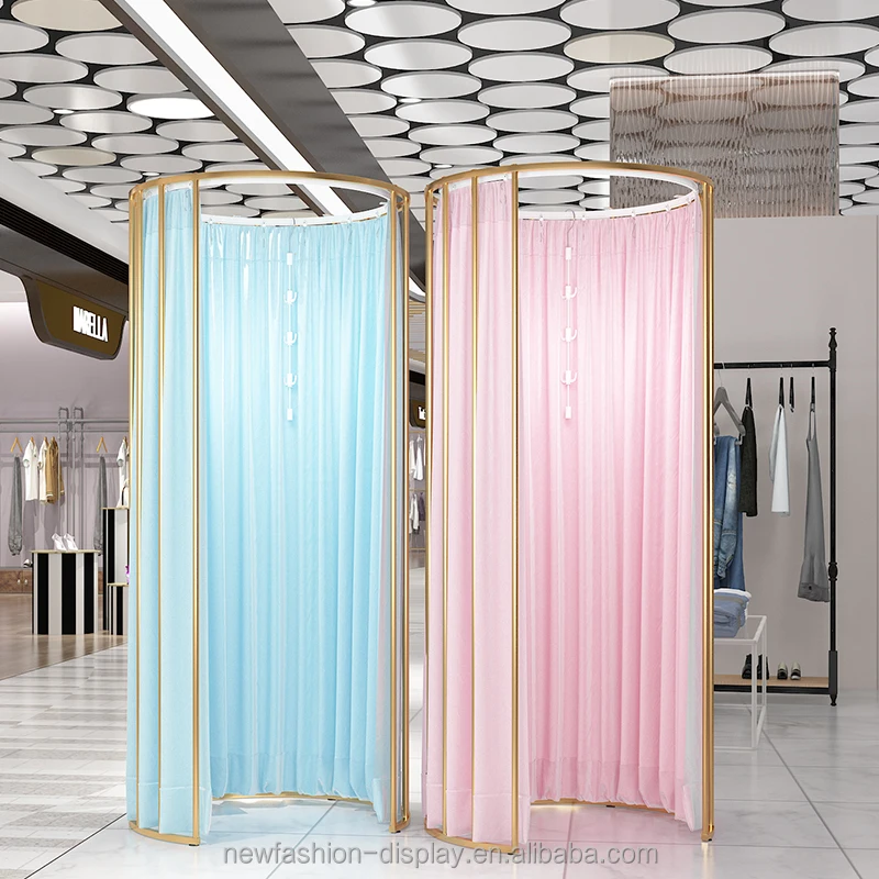 Boutique Retail Bridal Shop Fitting Room Mobile Fitting Room Clothing Store Fitting Room With Curtain