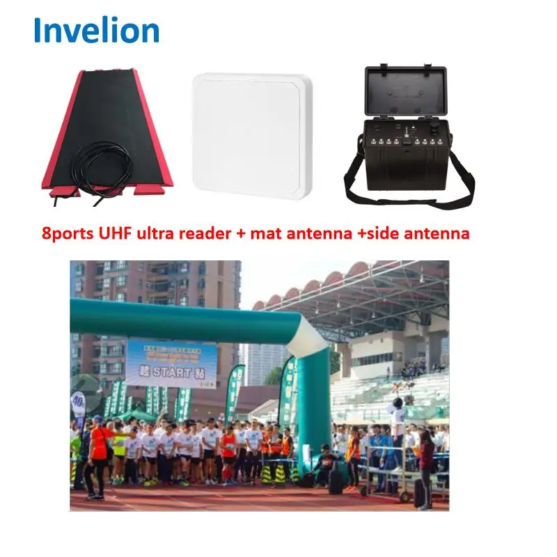 Sports Timing System with UHF RFID Antenna Reader Timing Floor Mat Antenna for Marathon Timing Transponder System