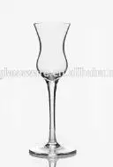 China Factory Manufacturer 60ml long stem Home Bar Hand Blown Clear Mini Wine Glass Shot Glass