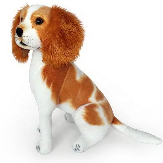 new design plush dog stuffed toy realistic soft king charles spaniel dog plush toy