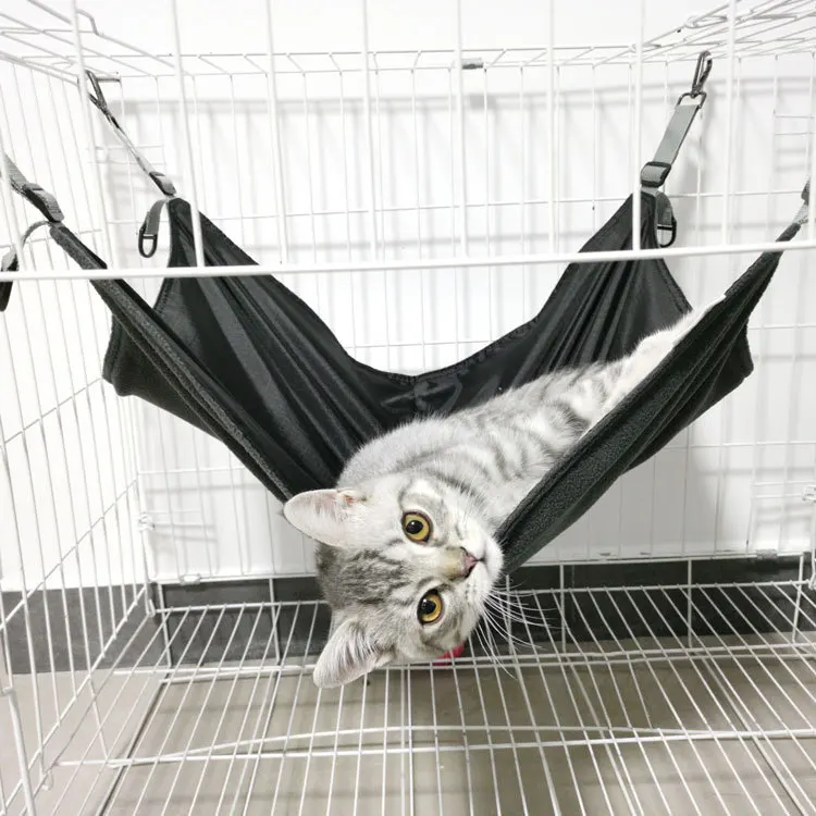 Pet Cage Adjustable Cat Bed Two Sides Comfortable Waterproof Resting Sleepy Pad Cats Small Dogs Rabbits Hanging