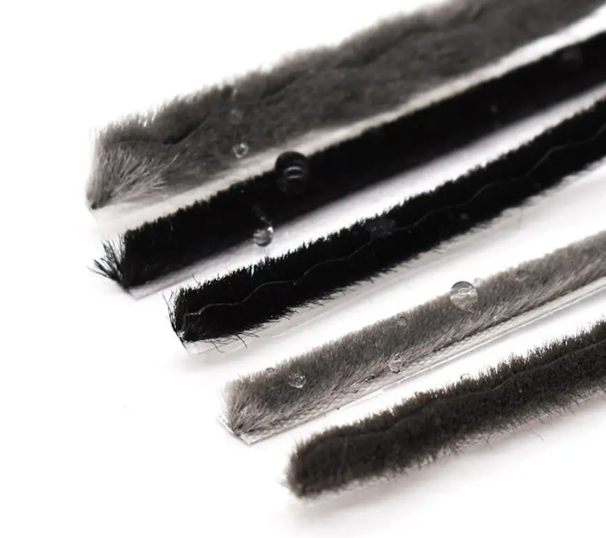 aluminum window and door weather strip dust proof doors and windows accessories non silicon weather strip