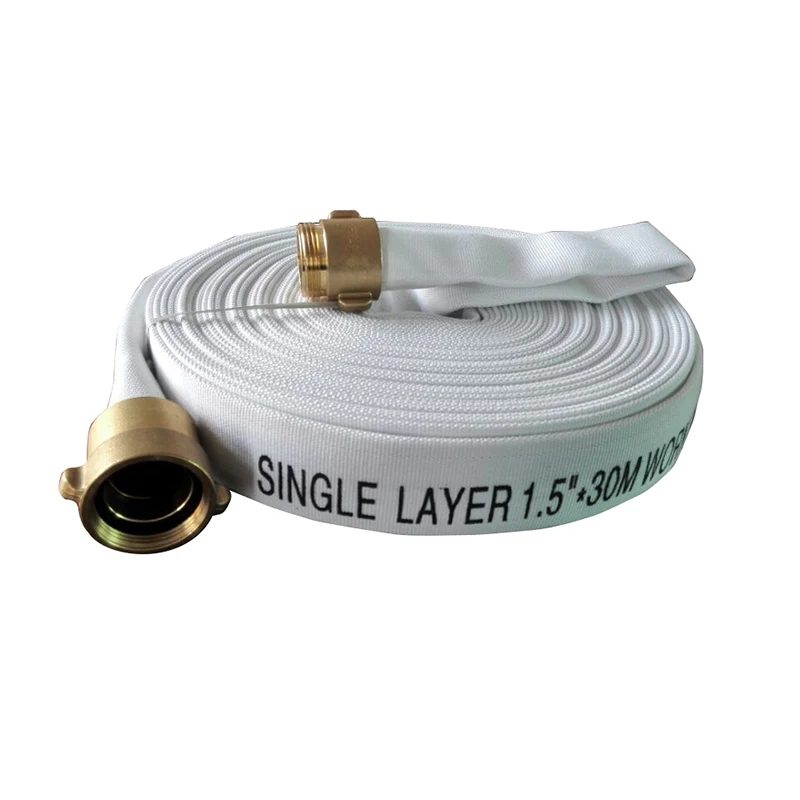 Hot Selling Canvas Fire Fighting Hose NH Type With Couplings And Nozzles