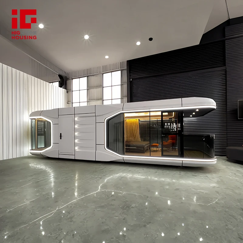 Winhouse Hot Sale Fully Furnished 2-3 Prefab Bedroom Luxury Prefabricated   Container House Villa Building Space Capsule House
