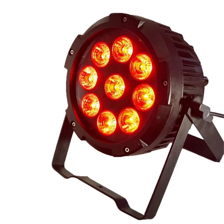 Waterproof IP65 LED Battery 9x18W RGBWAUV wireless WIFI remote wash par lights