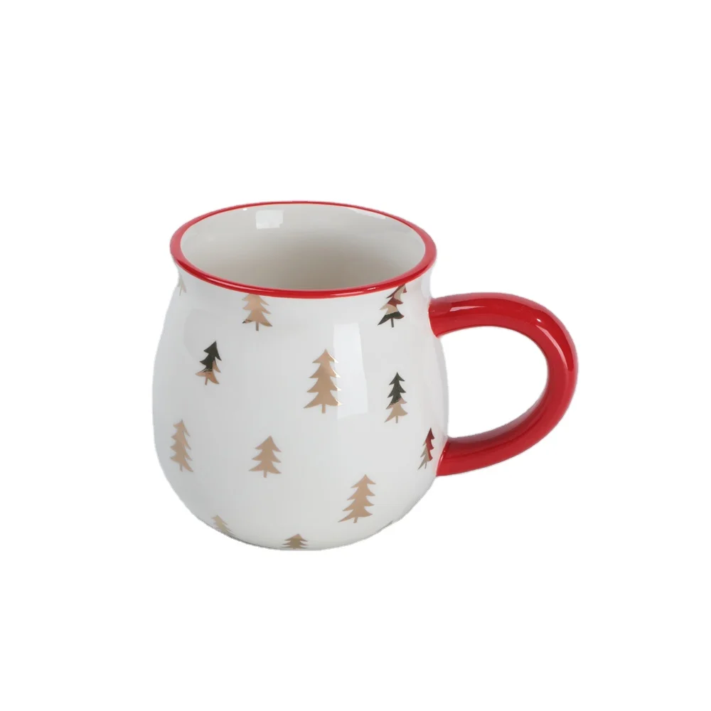 Customized Promotional Ceramic Merry Christmas Mug for Tea Coffee Water Tableware Party Mug