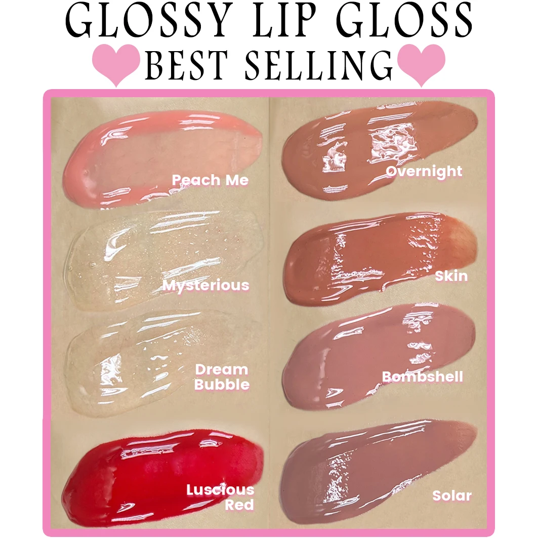 Best Clear Lip Gloss Private Label Lip Stain Matte Liquid Transfer Proof Lipstick Super Lustrous Glass Shine Lipstick