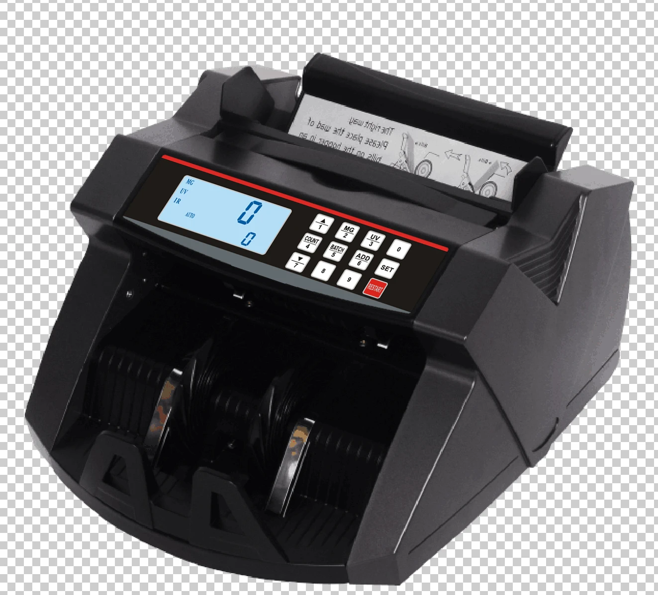 Специальный счетчик купюр с красным ЖК-дисплеем