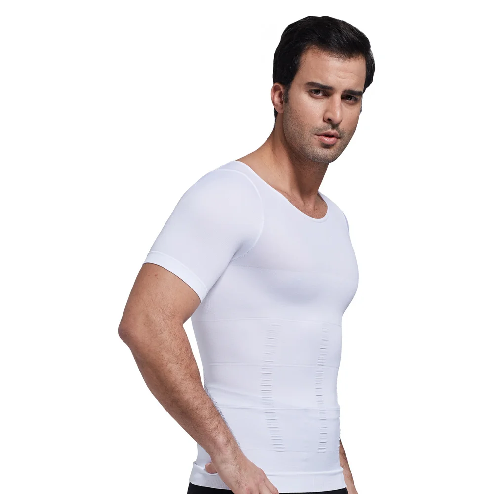 Дышащие гинекомастия сжатия скрыть человек Moobs для похудения Body Shaper сжатый