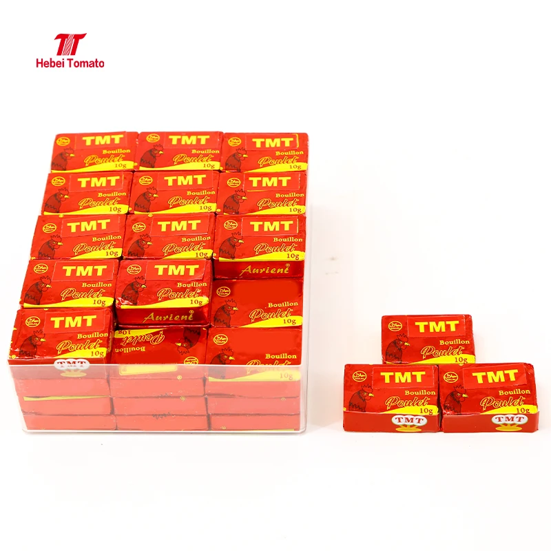 Halal Mixed spices and seasonings bouillon cubes with Lotus brand 4/5/10/12g packaging