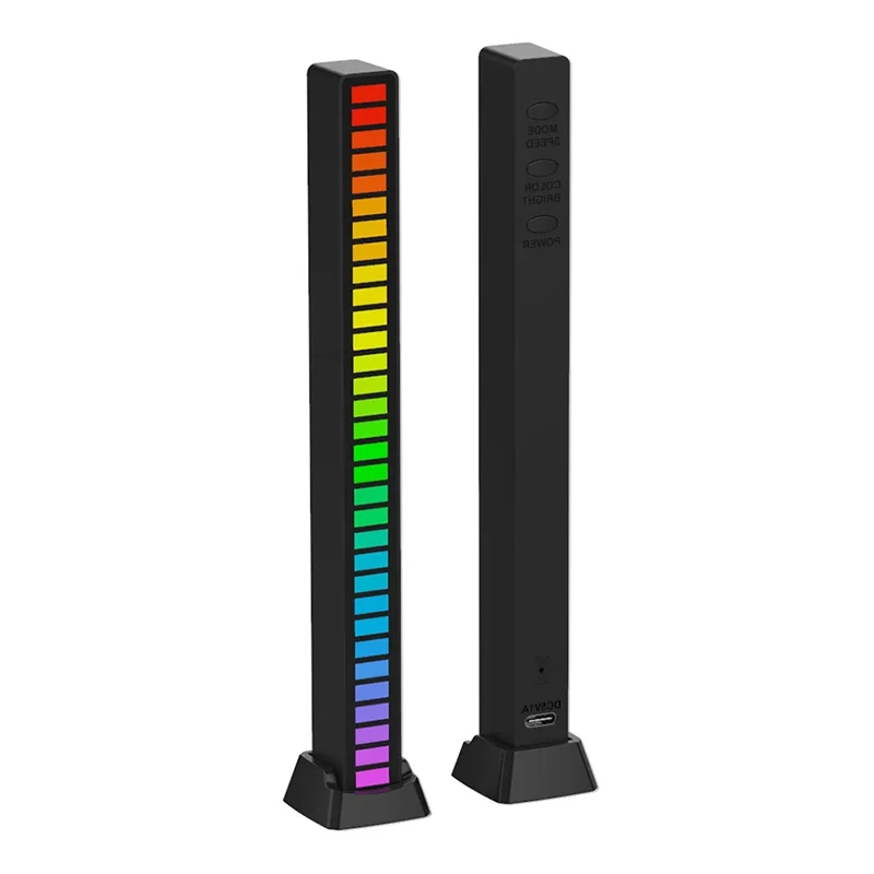 Music LED Rhythm Light Built-in Battery with APP Control RGB Voice Control Sound Voice-Activated RGB Pickup Lamp