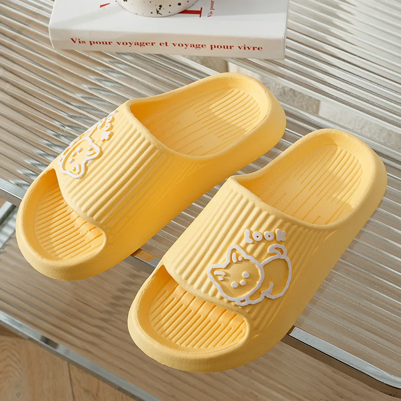 Hot selling summer beach slippers slides flat bath bathroom slippers for women men