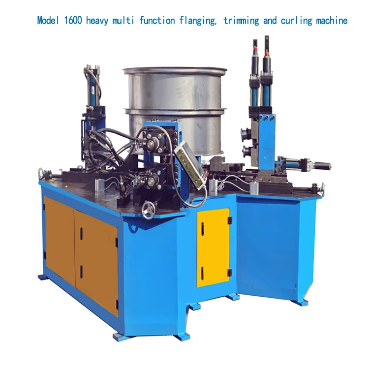 Hydraulic electric fan flange automatic flanging machine