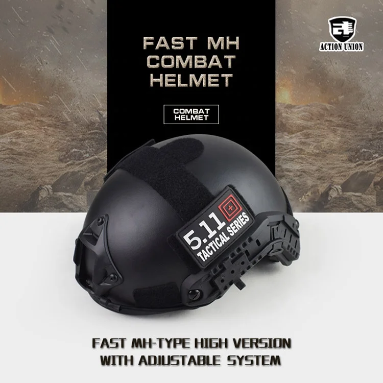 Wholesale US High Cut Hunting Equipment Tactical Fast MH Helmet For Outdoor Tactical Wargame CS Helmet