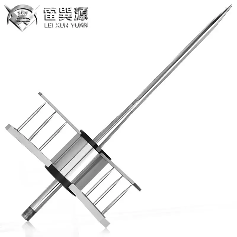 Durable Wide Range Lightning Protection Conductor System Thunder Arrester Air Terminal Rod Ese Lightning Rod For Sale