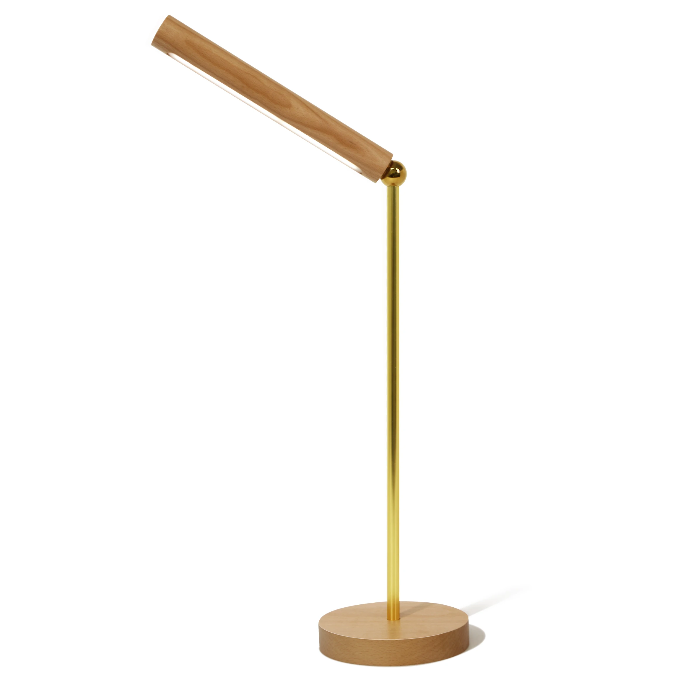 Separable Wooden Desk Lamp 360 Degrees Can Be Rotated for Easy Carrying for Night Work Reading Lamp Adjustable Touch Switch