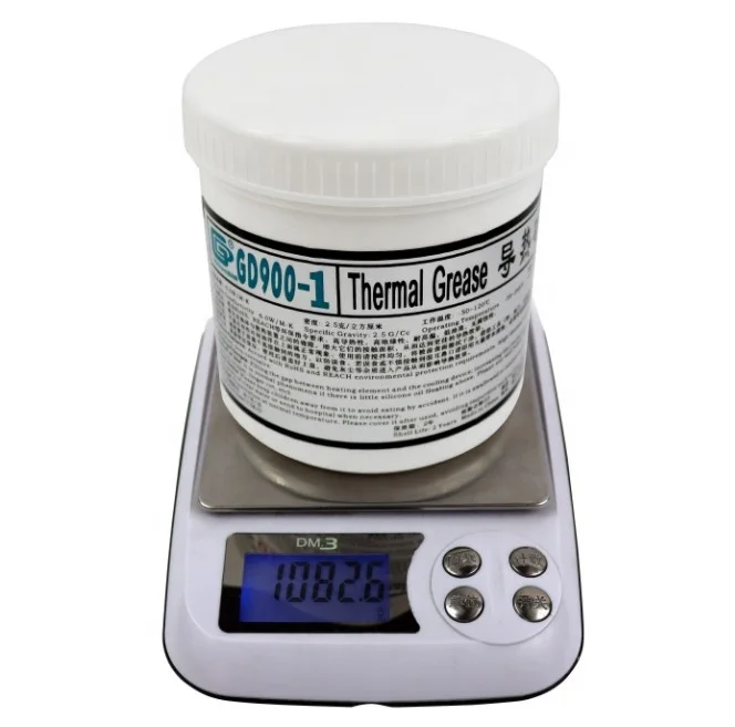 Net Weight 1 Kilogram Can Packaging Gray GD900-1 Thermal Grease Paste Plaster Heat Sink Compounds for CPU LED CN1000