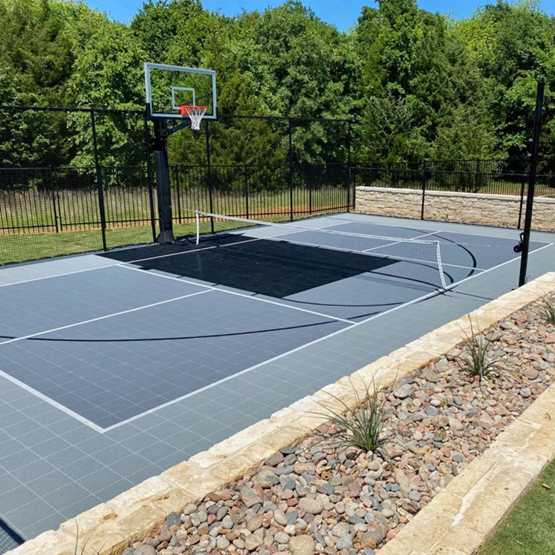 30x50 Wholesale sports backyard FUXUAN pickleball floor half sport court school basketball court badminton court floor