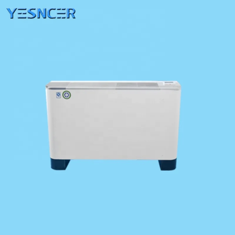 small floor standing exposed ultra thin/slim water radiator fan coil units for hotels
