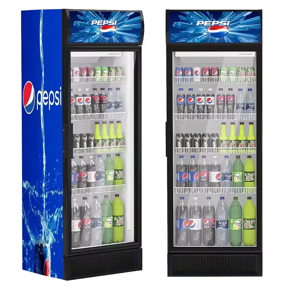 Стеклянная дверь Pepsi охладитель напитков коммерческий дисплей морозильник холодильное оборудование