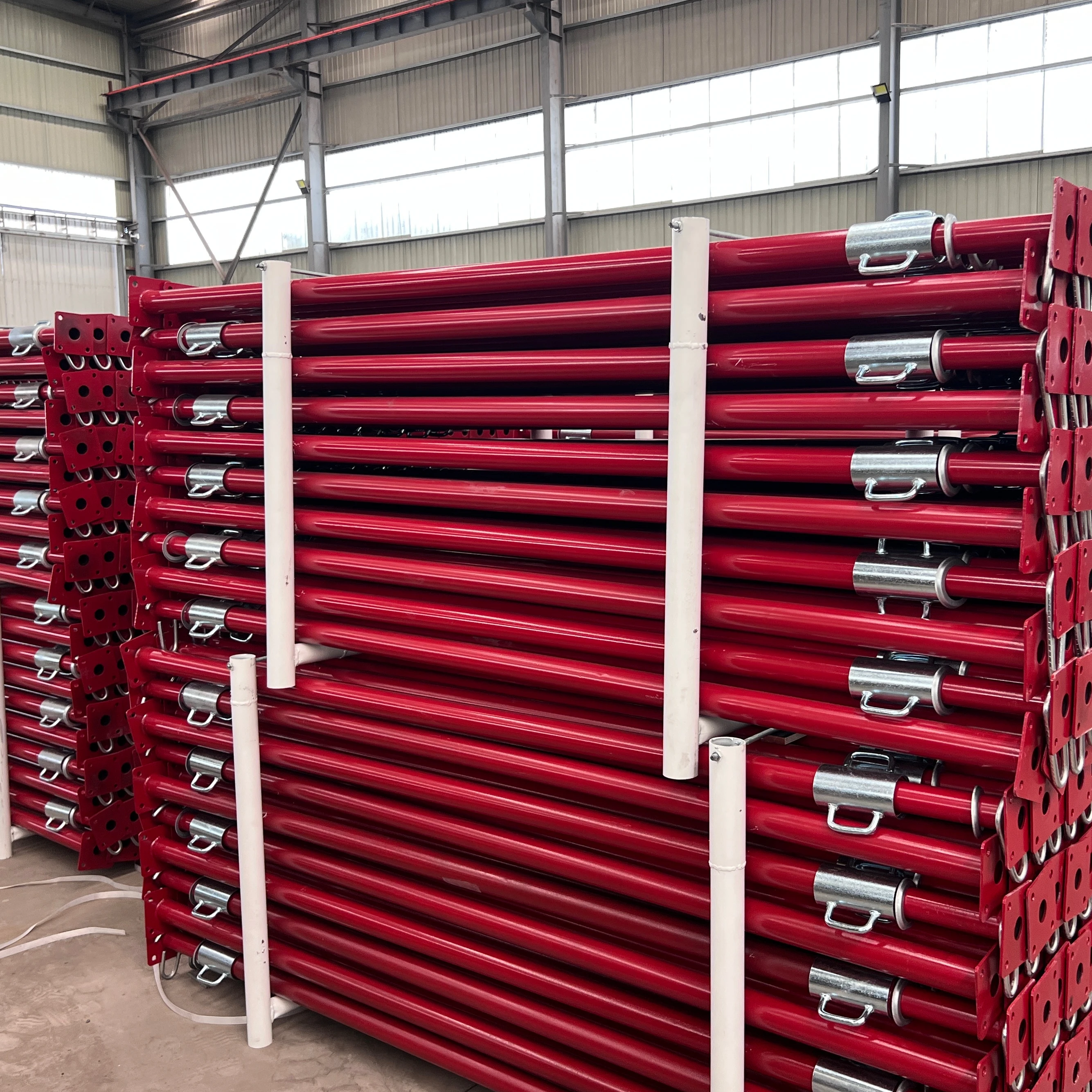 Height telescopic metal props scaffolding jack concrete slab push pull rod steel shoring props