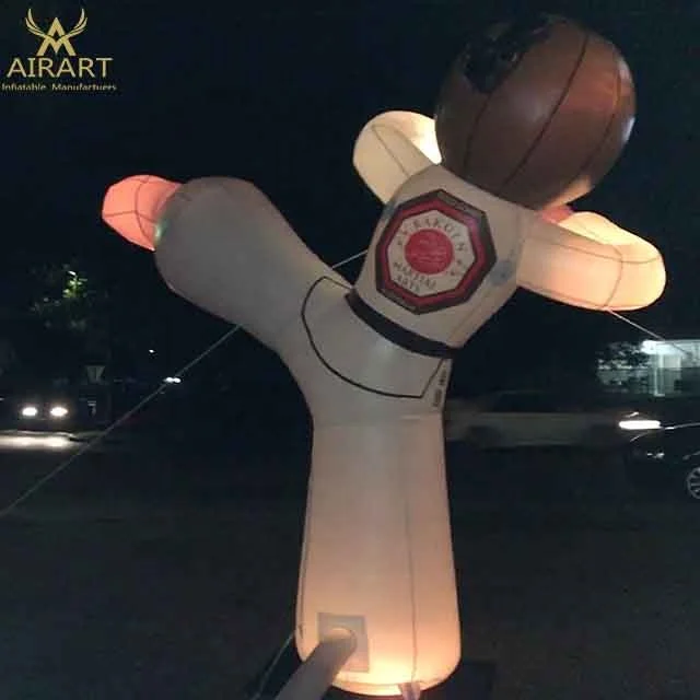 Inflatable Taekwondo Man Cartoon Toys Custom Karate Inflatable Balloon Taekwondo Boy For Advertising