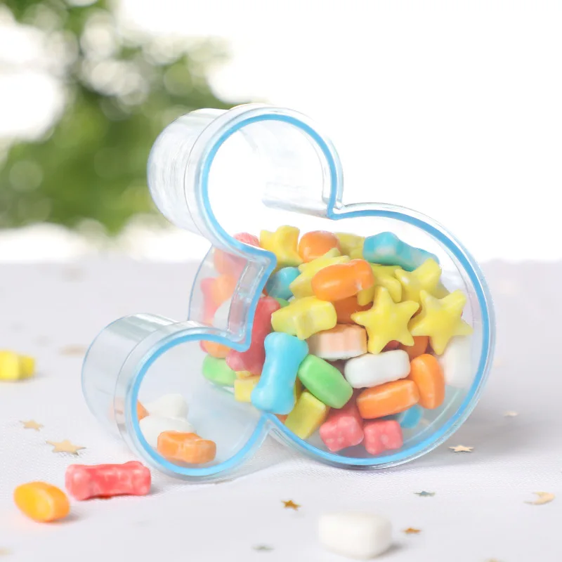 Baby Shower для детей вечеринок по случаю Дня рождения Микки Маус пластиковая конфетная коробка свадебного