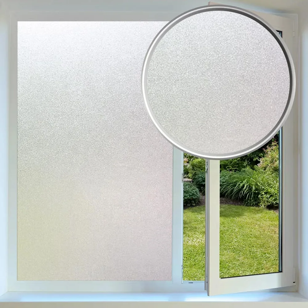 China Factory Pvc White Window Sticker Glass Film For Decoration