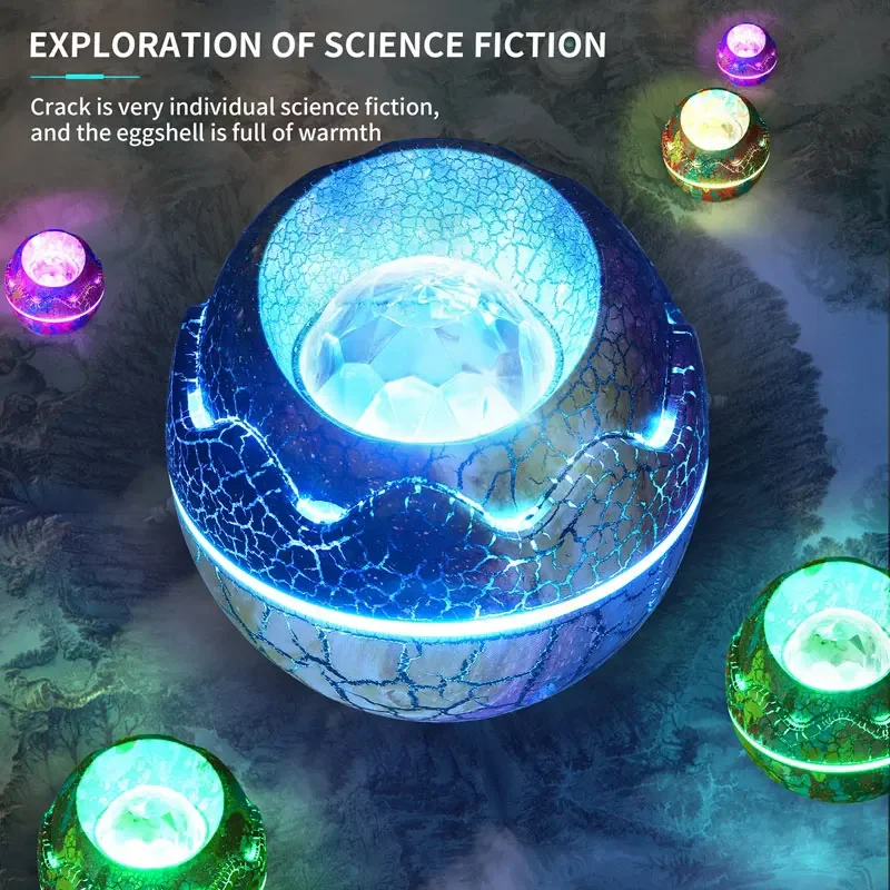 Dinosaur Eggs Starry Sky Projection Sky Full of Stars Water Ripple Bluetooth Music Dreamy Bedroom Ambiance Night Lights