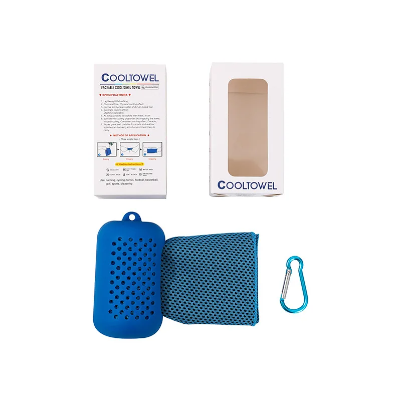 custom Gift Box Summer Cooling Cool Sports Yoga Fitness Ice Towels Quick Dry Microfiber Gym Towel For Gym