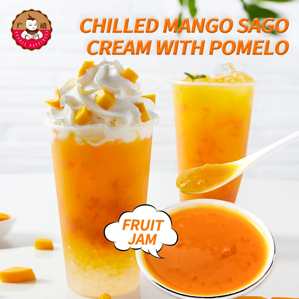 Консервированное фруктовое варенье из манго Охлажденный крем Sago с помело фруктовый для фруктового чая/пузырьковый чай 920 г