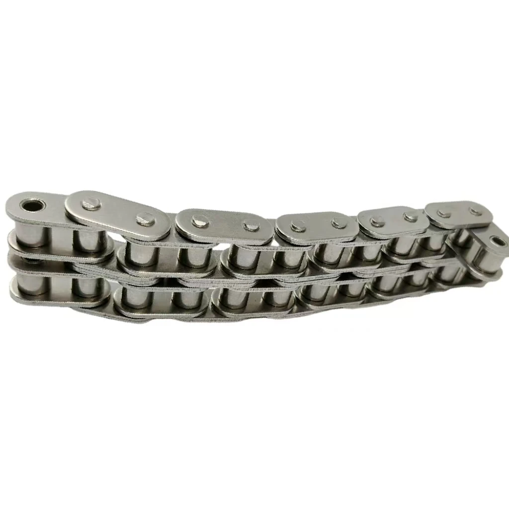 B Series Food Machinery C08B C10B C12B C16B C20B C24B C28B SS304 Roller Chain With Straight Side Plates