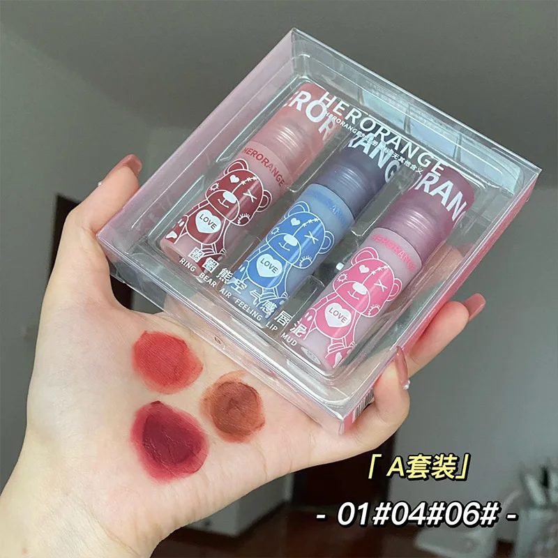 2023 New Design lip mud fog surface matte waterproof Red lip glaze Cosmetic Wholesale