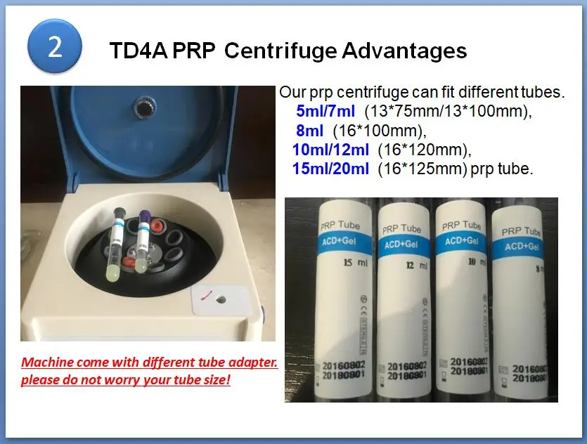 2023 PRP laboratory PRP centrifuge 10ml tube with ACD and Gel centrifuge prp tube