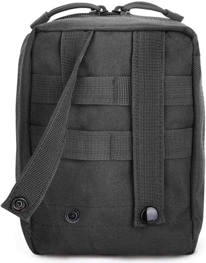 Anthrive Durable 600D Nylon Black First Aid Kit Ifak Tactical Rip Away Utility EMT Empty Medical Emergency Trauma First Aid Bag