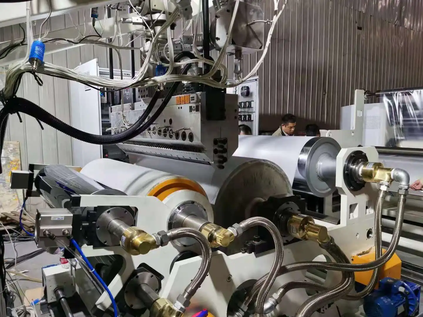 Cast Film Extrusion Line Coating Lamination Plant Tpu Casting Extrusion Machine