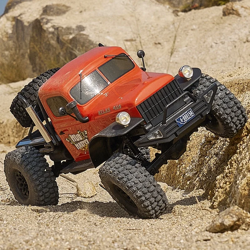 All Terrain FMS ROCHOBBY 1:10Th Scale Atlas 4WD Off Road 2.4G Big Wheel RC Crawler Truck with Rapid Separation Body Hobby Toy