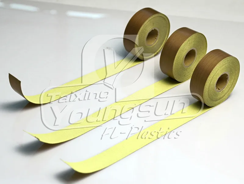 0.13mm PTFE fabric with adhesive PTFE heat press sheet PTFE adhesive tape with release liner