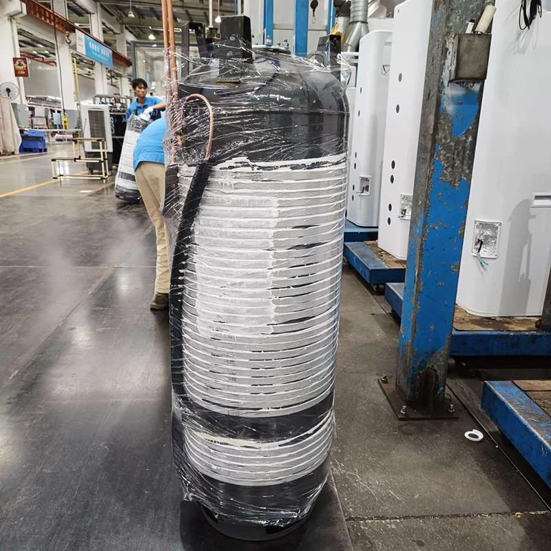 Sunrain R290 200L 250L 300L Enamel Tank WIFI Smart Control Top Kit Indoor Domestic All In One AirTo Water Heat Pump Water Heater