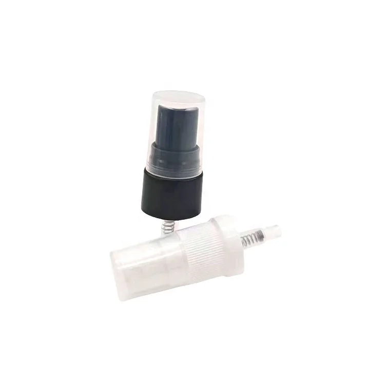 hot sale air perfume spray equipment 28/410 wholesale black plastic sexy body spray head pump house for essential oil bottle
