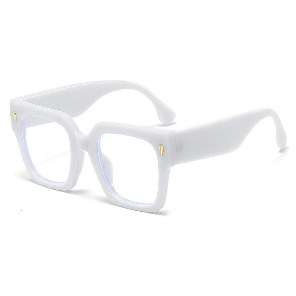 High End Computer Anti blue Light Glasses Ins Square Fashion Reading Glasses Unisex